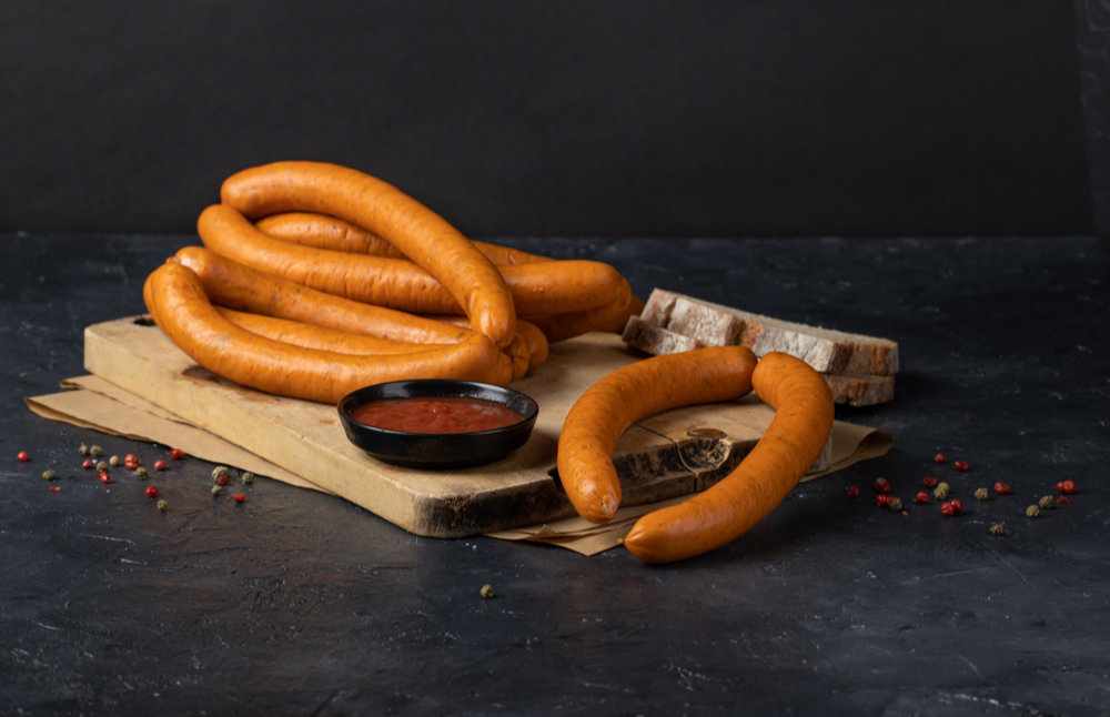 detail Turkey sausage