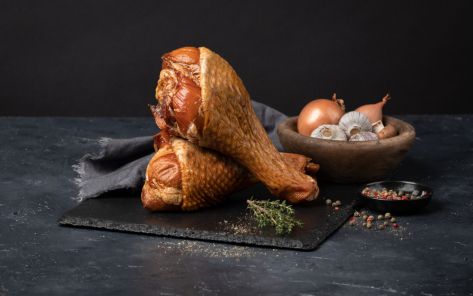Smoked turkey drumsticks