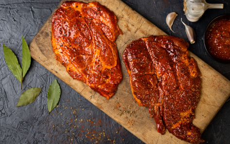 Marinated pork collar