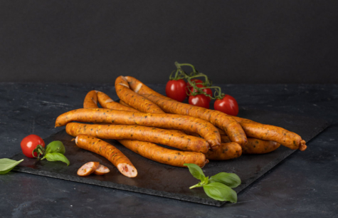 Chicken Sausage with Basil and Tomato