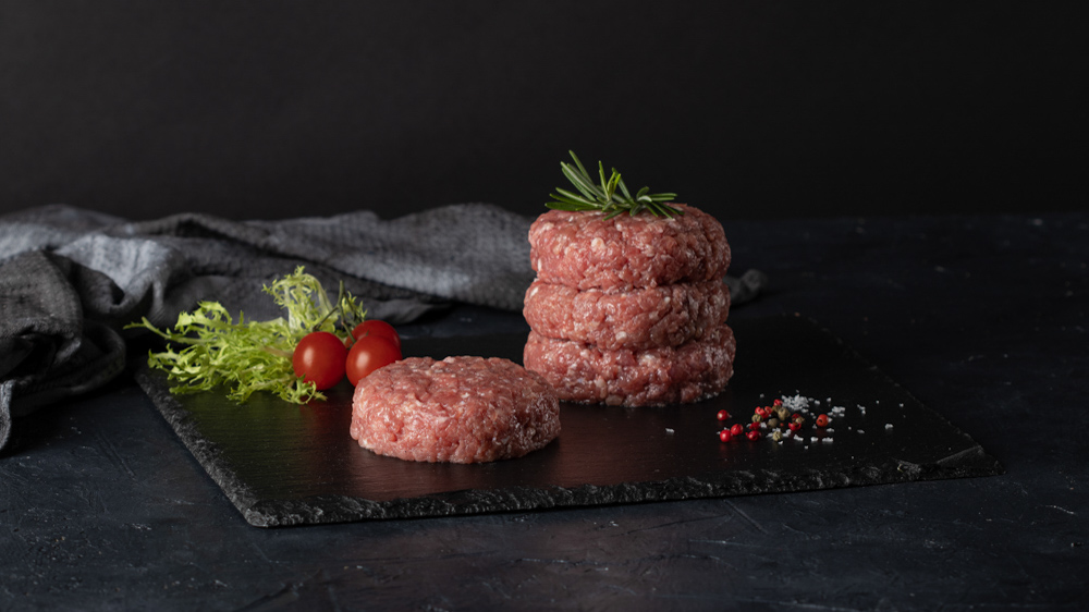 detail Turkey burger