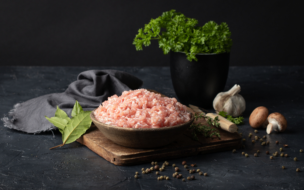 detail Turkey ground meat