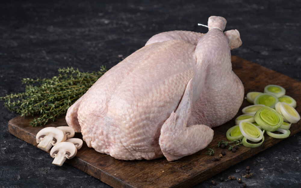 detail Frozen heavy hen