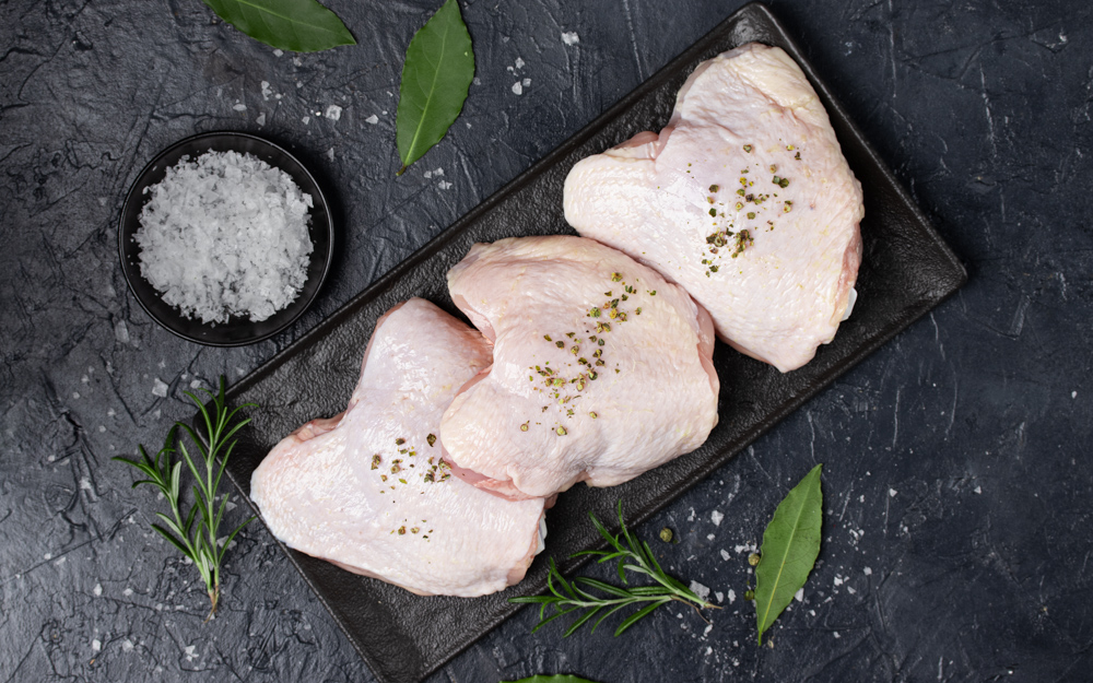 detail Chicken thighs