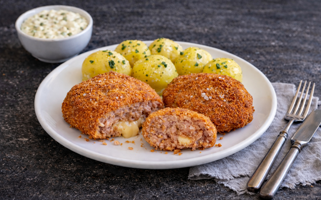 detail Dutch-style turkey patty